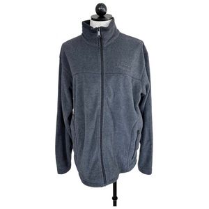 Columbia Field Gear Men's Charcoal Gray Fleece Full Zip Size Large